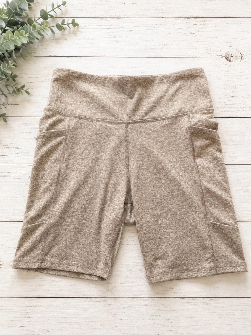 Zobha Bailey High Rise Biker Shorts XL Heather Black Plum Yoga Athletic